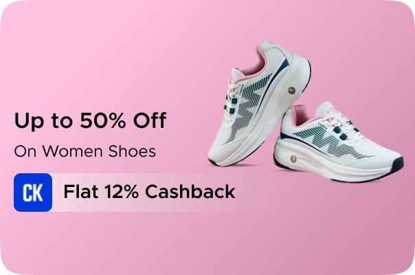 Campus: Upto 60% Off on Women Casual Shoes + Flat 10% CashKaro Cashback